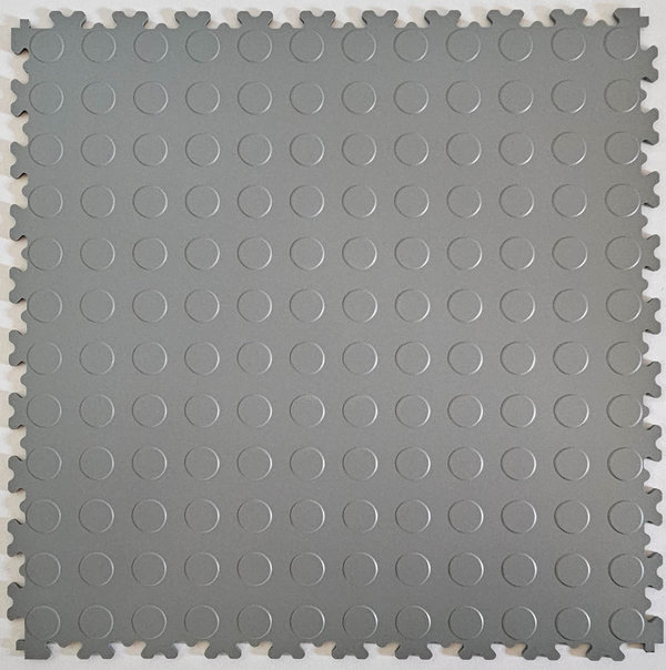 PVC-Gewerbe- u. Werkstattboden 5 mm hellgrau - Oberfläche Rundnoppe