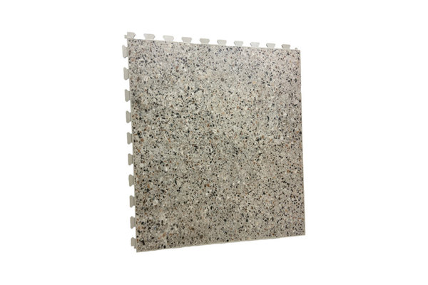 Robuste PVC Design-Bodenplatte "Polished Concrete"